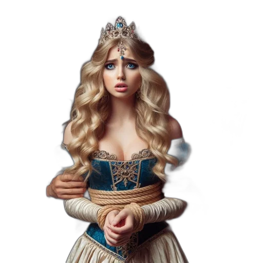 crown, dress, jewelry, fantasy art transparent PNG cut-out