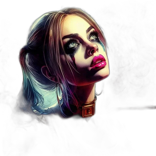 face, mask, staff, fantasy art transparent PNG cut-out