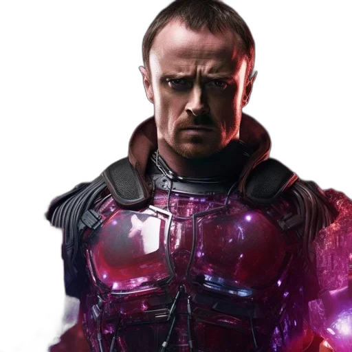 concept art, cyberpunk, comic book art, man transparent PNG cut-out
