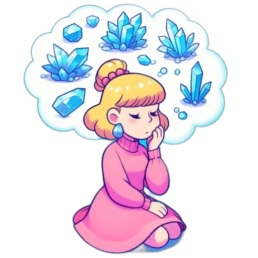 dress, flower, creature, crown transparent PNG cut-out