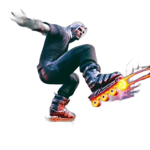 weapon, jacket, sword, shoes transparent PNG cut-out