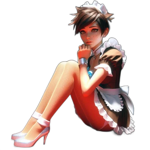 dress, staff, shoes, weapon transparent PNG cut-out