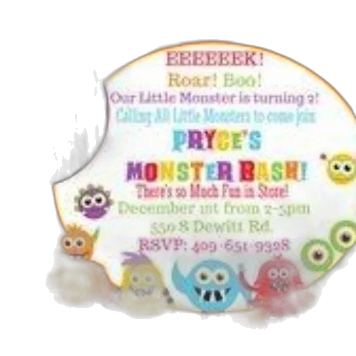colorful, birthday, invitation, pryce transparent PNG cut-out