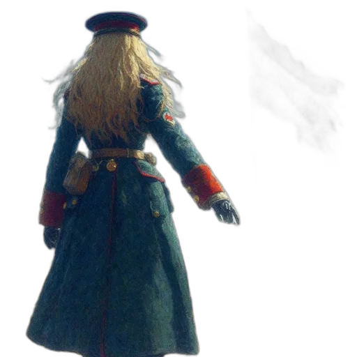 staff, hat, jacket, dress transparent PNG cut-out