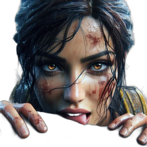 face, concept art, photorealistic, fantasy art transparent PNG cut-out