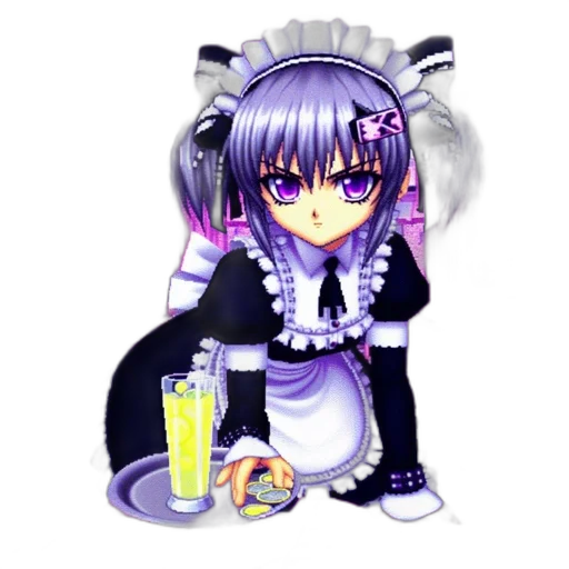 staff, robot, anime, pixel art transparent PNG cut-out