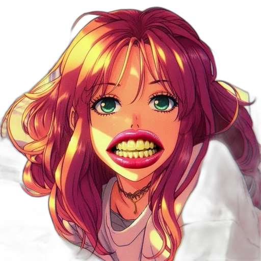 face, anime, cartoon, photorealistic transparent PNG cut-out