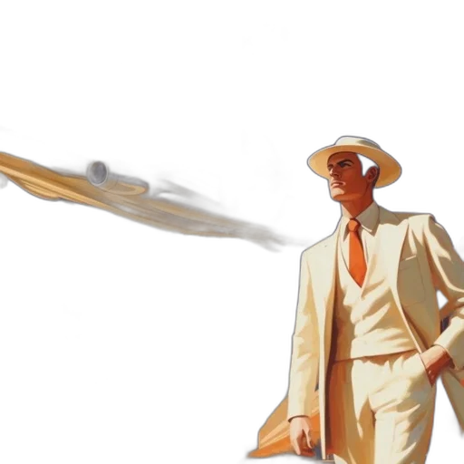 staff, umbrella, hat, weapon transparent PNG cut-out