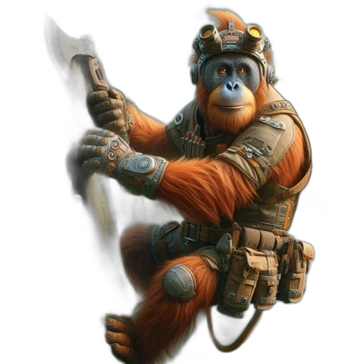 staff, weapon, animal, creature transparent PNG cut-out