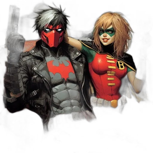 mask, comic book art, concept art, watercolor transparent PNG cut-out