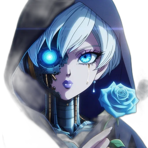 flower, face, staff, crown transparent PNG cut-out