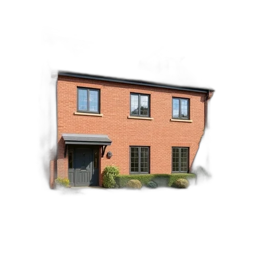 building, 3d render, bedrooms, flat transparent PNG cut-out