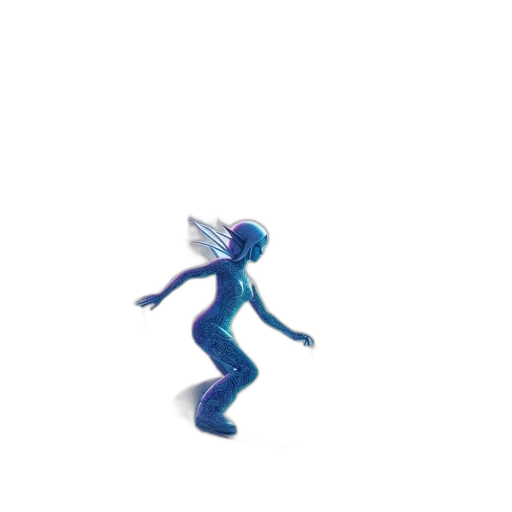 creature, robot, dragon, staff transparent PNG cut-out