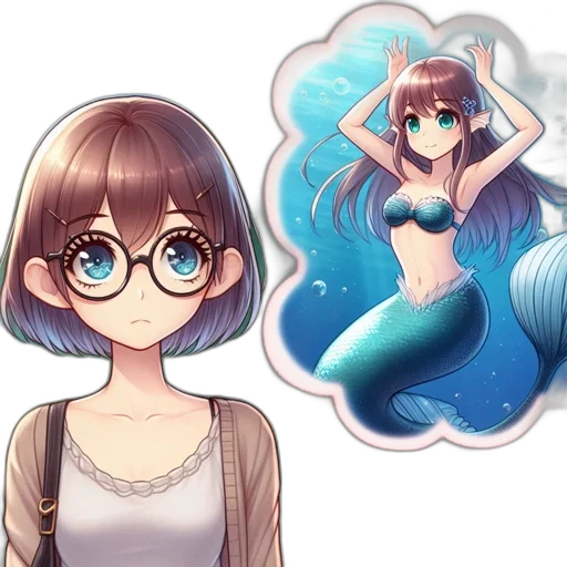 creature, anime, fantasy art, pixel art transparent PNG cut-out