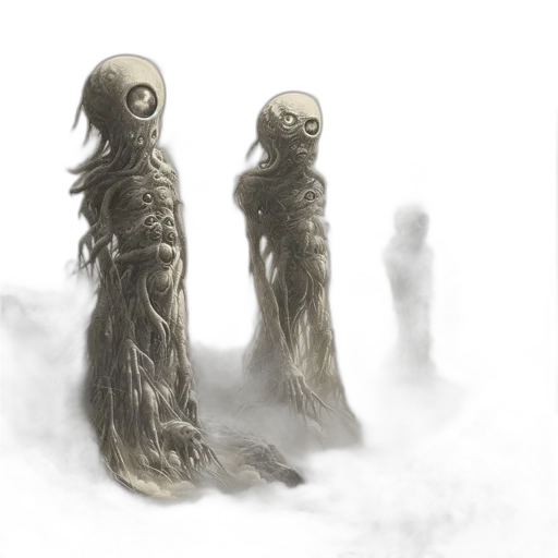 creature, concept art, fantasy art, 3d render transparent PNG cut-out