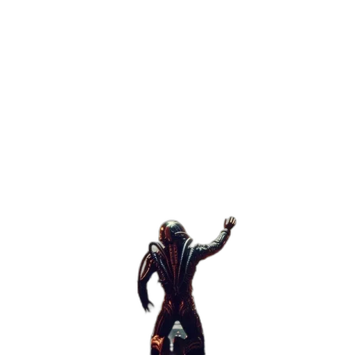 creature, robot, mask, staff transparent PNG cut-out