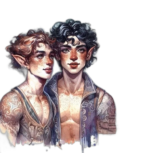 watercolor, fantasy art, concept art, comic book art transparent PNG cut-out