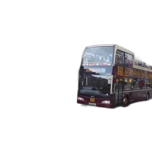photorealistic, 3d render, concept art, double-decker transparent PNG cut-out