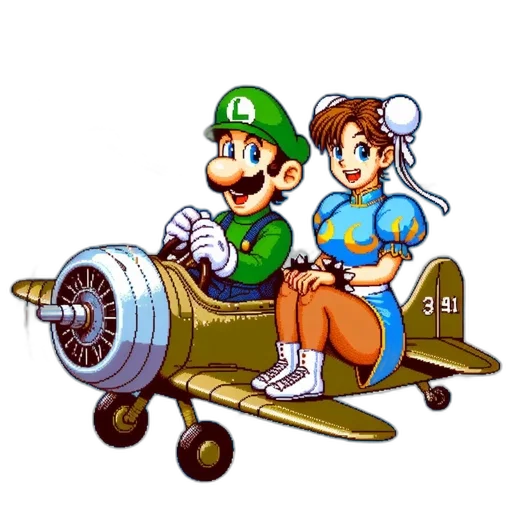 weapon, car, furniture, pixel art transparent PNG cut-out