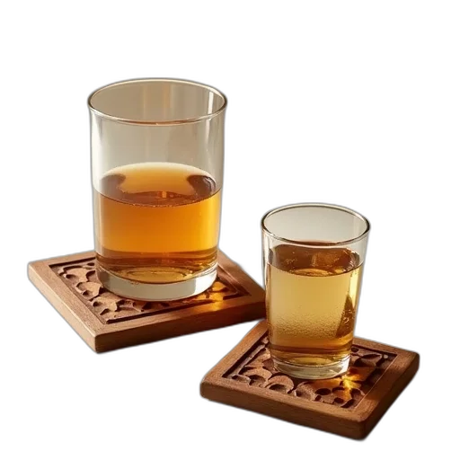 wood, coasters, geometric, patterns transparent PNG cut-out