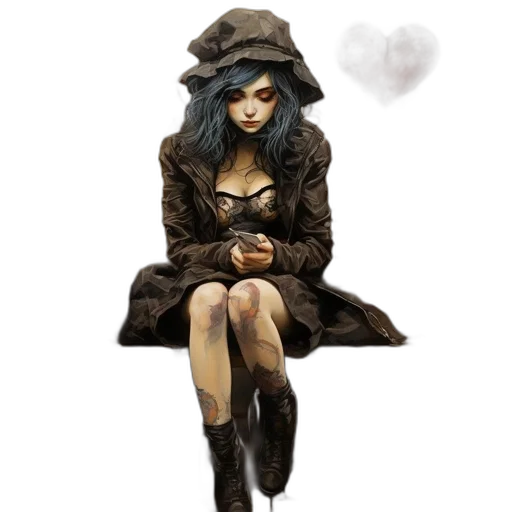hat, jacket, dress, umbrella transparent PNG cut-out