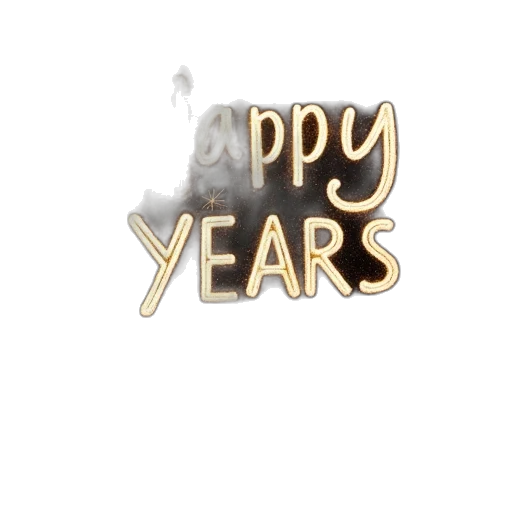3d render, wording, new, year transparent PNG cut-out