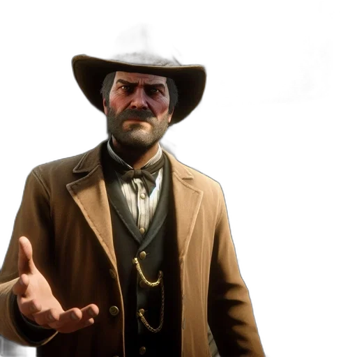 hat, jacket, staff, concept art transparent PNG cut-out