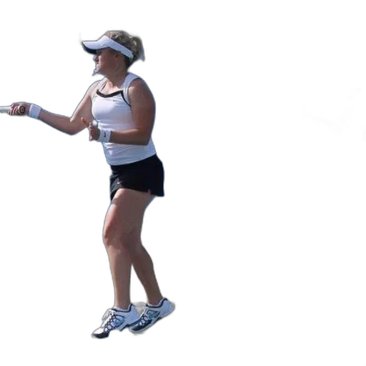 staff, woman, white, tank transparent PNG cut-out