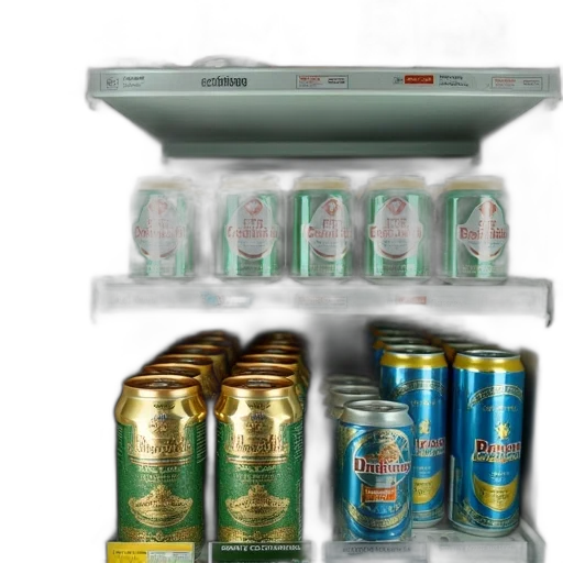 cans, beer, seen, supermarket transparent PNG cut-out