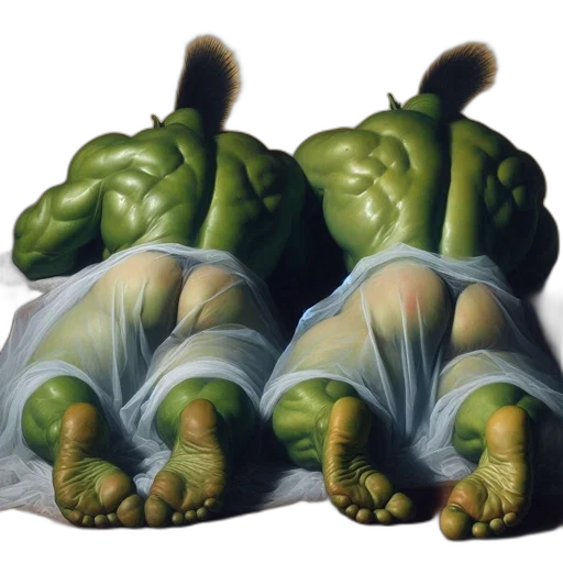 shoes, creature, photorealistic, concept art transparent PNG cut-out