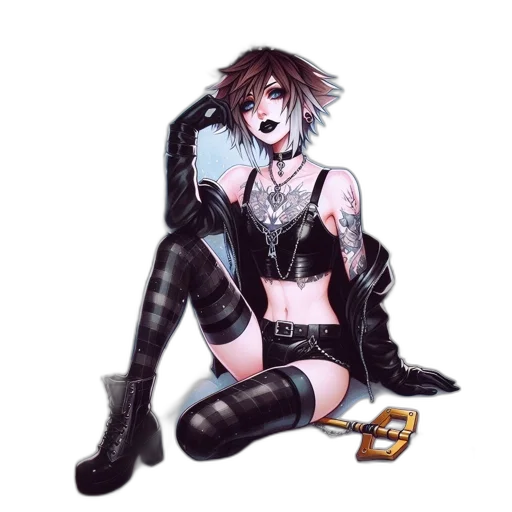 jacket, weapon, staff, jewelry transparent PNG cut-out