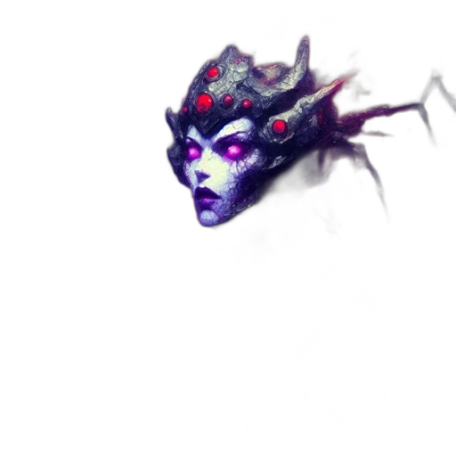 mask, crown, face, creature transparent PNG cut-out