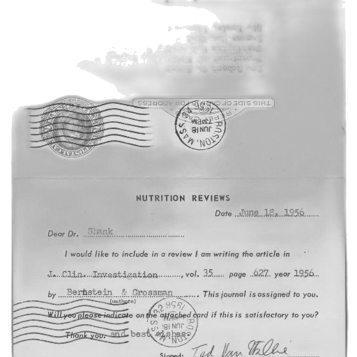 letter, june, 1956, addressed transparent PNG cut-out