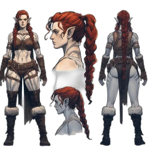 concept art, fantasy art, comic book art, pixel art transparent PNG cut-out