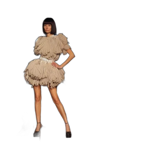 dress, jacket, 3d render, fashion transparent PNG cut-out