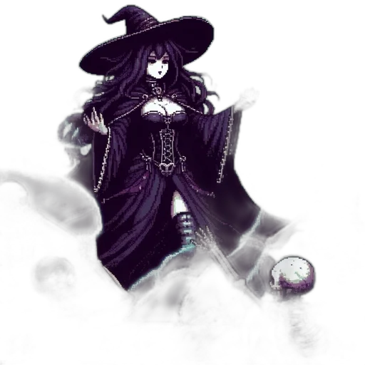 staff, hat, dress, fantasy art transparent PNG cut-out