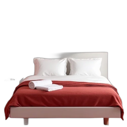 furniture, 3d render, photorealistic, red transparent PNG cut-out