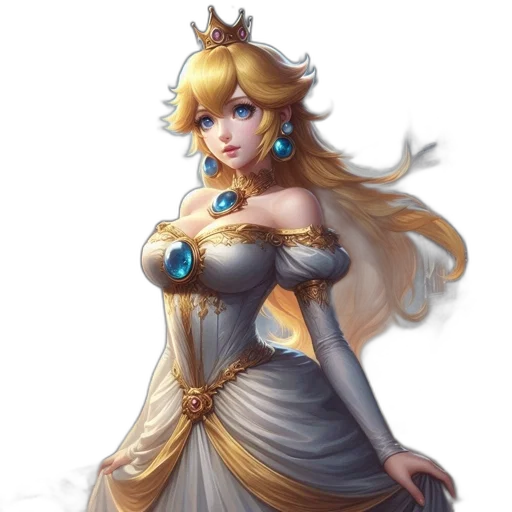 crown, dress, fantasy art, concept art transparent PNG cut-out
