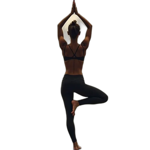 earth tones, woman, doing, yoga transparent PNG cut-out