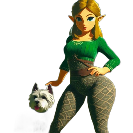 dress, animal, staff, creature transparent PNG cut-out