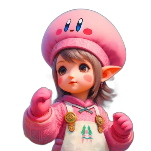 hat, face, creature, staff transparent PNG cut-out