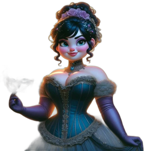 dress, mask, crown, concept art transparent PNG cut-out