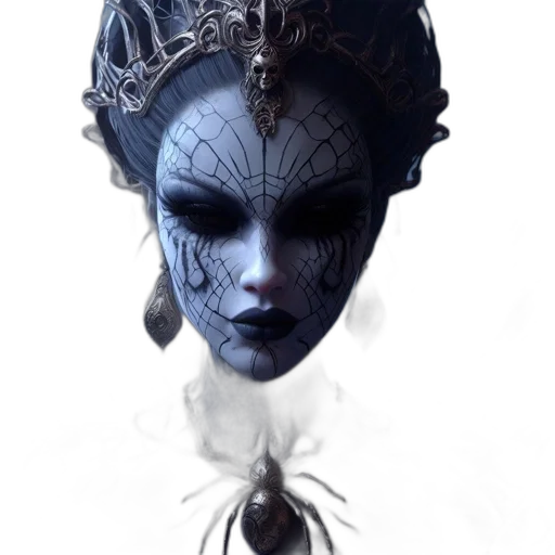 mask, crown, face, creature transparent PNG cut-out