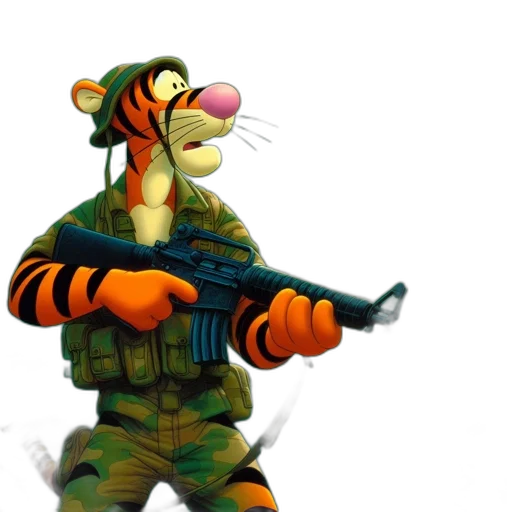 weapon, animal, jacket, staff transparent PNG cut-out