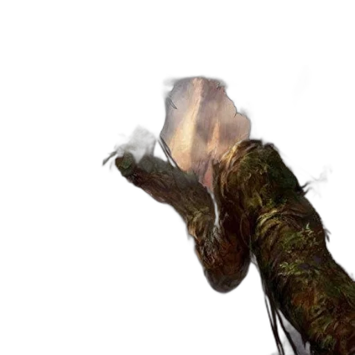 tree, hair, dragon, weapon transparent PNG cut-out