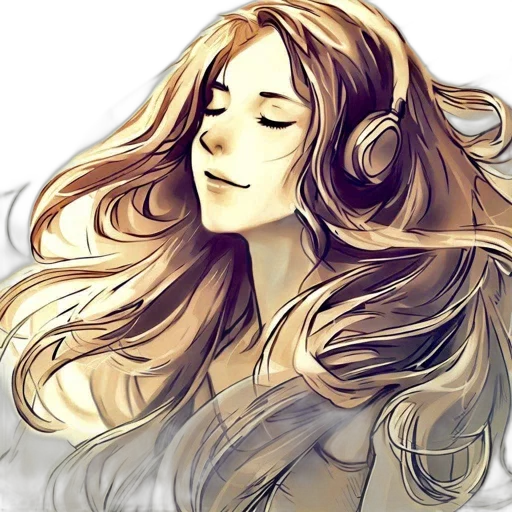 face, hair, fantasy art, photorealistic transparent PNG cut-out