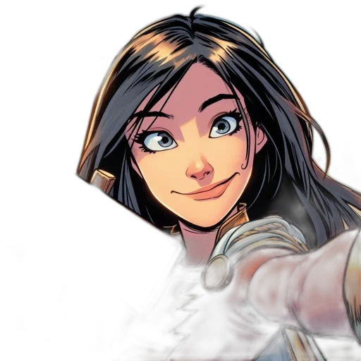 face, comic book art, concept art, fantasy art transparent PNG cut-out