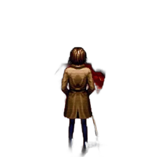 staff, jacket, dress, weapon transparent PNG cut-out