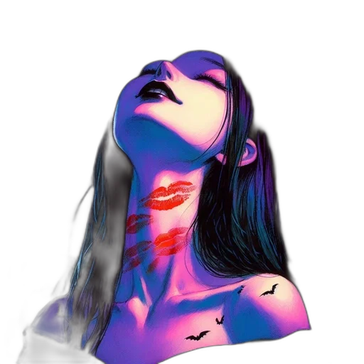 mask, face, dress, vaporwave transparent PNG cut-out