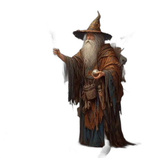 staff, hat, creature, mask transparent PNG cut-out